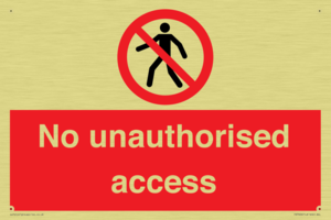 No unauthorised access